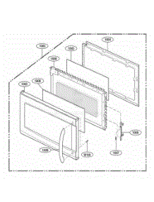 Door Parts parts for Lg Microwave LMV1645SBQ from AppliancePartsPros.com