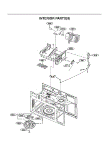 Interior Parts (Ii) parts for Lg Microwave LMV1760ST from AppliancePartsPros.com