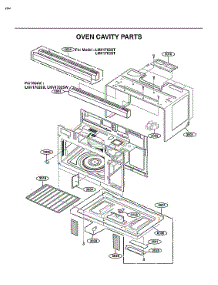Oven Cavity Parts parts for Lg Microwave LMV1760ST from AppliancePartsPros.com