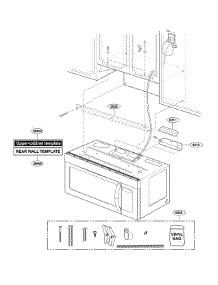 Installation Parts parts for Lg Microwave LMV1762SB from AppliancePartsPros.com