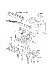 Oven Cavity Parts parts for Lg Microwave LMV1762ST from AppliancePartsPros.com