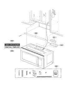 Installation Parts parts for Lg Microwave LMV1762SW from AppliancePartsPros.com
