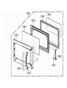 Door Parts parts for Lg Microwave LMV1763ST from AppliancePartsPros.com
