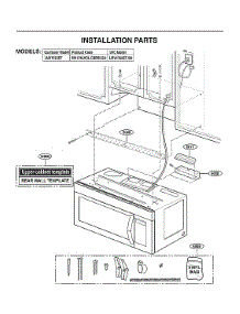 Installation Parts parts for Lg Microwave LMV1764ST from AppliancePartsPros.com
