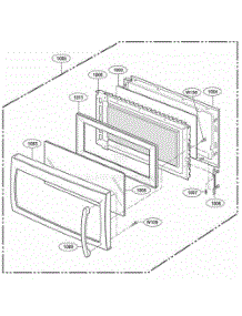 Door Parts parts for Lg Microwave LMV1825SW from AppliancePartsPros.com