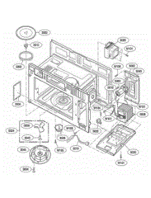 Interior Parts 1 parts for Lg Microwave LMV1825SW from AppliancePartsPros.com