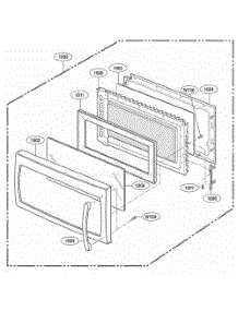 Door Parts parts for Lg Microwave LMV1915NV from AppliancePartsPros.com