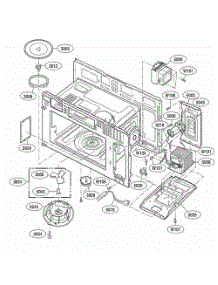Interior Parts 1 parts for Lg Microwave LMV1915NV from AppliancePartsPros.com