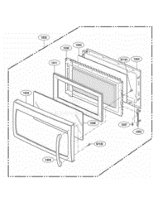 Door Parts parts for Lg Microwave LMV1915NVBS from AppliancePartsPros.com