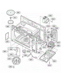 Interior Parts 1 parts for Lg Microwave LMV1915NVBS from AppliancePartsPros.com