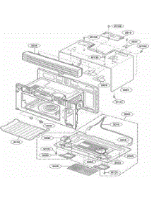Oven Cavity Parts parts for Lg Microwave LMV1915NVBS from AppliancePartsPros.com