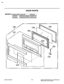 Door Parts parts for Lg Microwave LMV2031SS from AppliancePartsPros.com