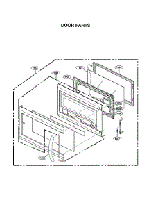 Door Parts parts for Lg Microwave LMVM2033BM/00 from AppliancePartsPros.com