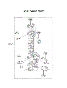 Latch Board Parts parts for Lg Microwave LMVM2033BM/00 from AppliancePartsPros.com
