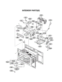 Interior Parts (Ii) parts for Lg Microwave LMVM2033BM/00 from AppliancePartsPros.com