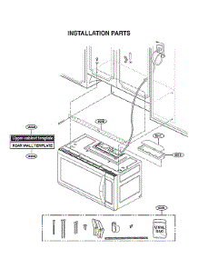 Installation Parts parts for Lg Microwave LMVM2033BM/00 from AppliancePartsPros.com