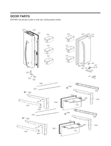 Door Parts parts for Lg Refrigerator LMWC23626S from AppliancePartsPros.com