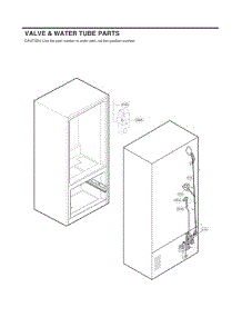 Valve & Water Tube Parts parts for Lg Refrigerator LMWC23626S from AppliancePartsPros.com