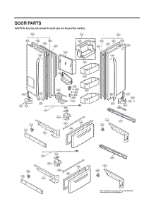 Door Parts parts for Lg Refrigerator LMX28987ST/01 from AppliancePartsPros.com