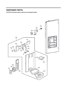 Dispenser Parts parts for Lg Refrigerator LMX28987ST/01 from AppliancePartsPros.com