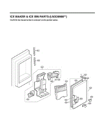 Ice Maker & Ice Bin Parts parts for Lg Refrigerator LMX28988ST/01 from AppliancePartsPros.com