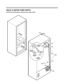 Valve & Water Tube Parts parts for Lg Refrigerator LMX28988ST/01 from AppliancePartsPros.com