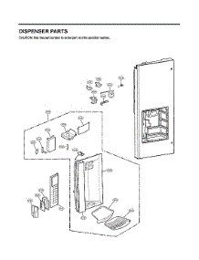 Dispenser Parts parts for Lg Refrigerator LMX28988ST/01 from AppliancePartsPros.com