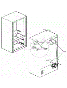 Valve And Water Tube Parts parts for Lg Refrigerator LMXS286 from AppliancePartsPros.com