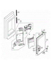 Ice Maker And Ice Bin Parts parts for Lg Refrigerator LMXS28626 from AppliancePartsPros.com
