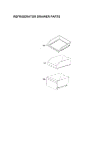 Refrigerator Drawer Parts parts for Lg Refrigerator LNXS30866D/01 from AppliancePartsPros.com