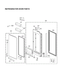 Refrigerator Door Parts parts for Lg Refrigerator LNXS30866D/01 from AppliancePartsPros.com