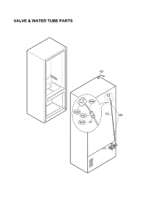 Valve & Water Tube Parts parts for Lg Refrigerator LNXS30866D/01 from AppliancePartsPros.com
