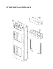 Refrigerator Home Door Parts parts for Lg Refrigerator LNXS30866D/01 from AppliancePartsPros.com