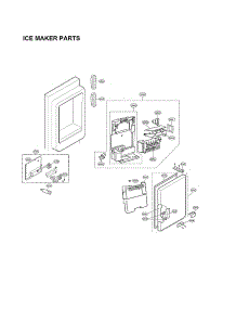 Ice Maker Parts parts for Lg Refrigerator LNXS30866D/01 from AppliancePartsPros.com