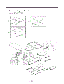 Drawers And Vegatable Room Part parts for Lg Refrigerator LPXS30886D from AppliancePartsPros.com