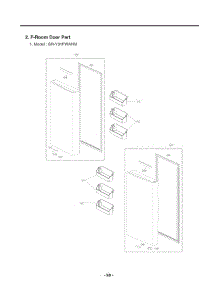 F-Room Door Part parts for Lg Refrigerator LPXS30886D from AppliancePartsPros.com