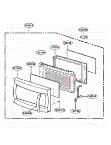 Door Parts parts for Lg Range LRDM1240B from AppliancePartsPros.com