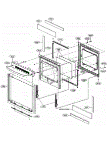 Door Parts parts for Lg Range LRE3023SB from AppliancePartsPros.com