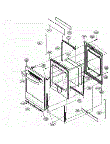 Door Parts parts for Lg Range LRE3193BM from AppliancePartsPros.com