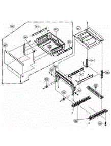 Drawer Parts parts for Lg Range LRE3193BM from AppliancePartsPros.com