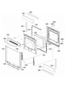 Door Parts parts for Lg Range LRE6385SW from AppliancePartsPros.com