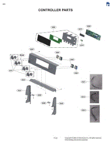 Controller Parts parts for Lg Range LREL6325FH from AppliancePartsPros.com