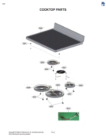 Cooktop Parts parts for Lg Range LREL6325FH from AppliancePartsPros.com