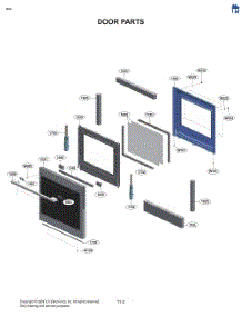 Door Parts parts for Lg Range LREL6325FH from AppliancePartsPros.com