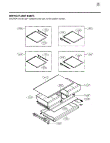 Refrigerator Parts parts for Lg Refrigerator LRFCC23D6S from AppliancePartsPros.com