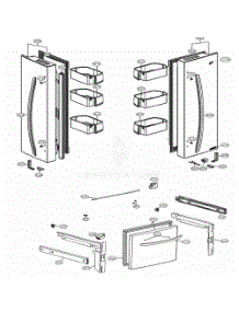 Door Parts parts for Lg Refrigerator LRFCS2503D from AppliancePartsPros.com