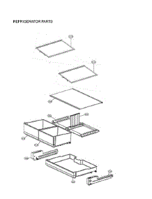 Refrigerator Parts parts for Lg Refrigerator LRFCS25D3S/00 from AppliancePartsPros.com
