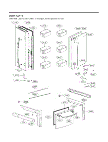 Door Parts parts for Lg Refrigerator LRFCS29D6S from AppliancePartsPros.com