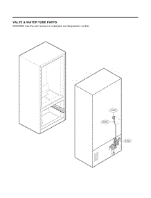 Valve & Water Tube Parts parts for Lg Refrigerator LRFCS29D6S from AppliancePartsPros.com