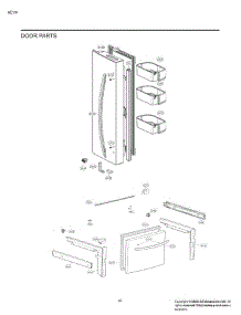 Door Parts parts for Lg Refrigerator LRFES2503S from AppliancePartsPros.com